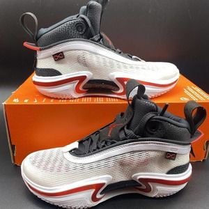 Air Jordan 36 XXXVI GS Psychic Energy White/Red DA9054-100 Size 4Y/ Women Sz 5.5